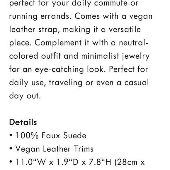 Suede handbag - Picture 2 of 6